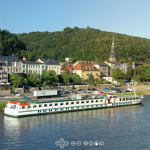Panoramablick auf Bad Schandau
