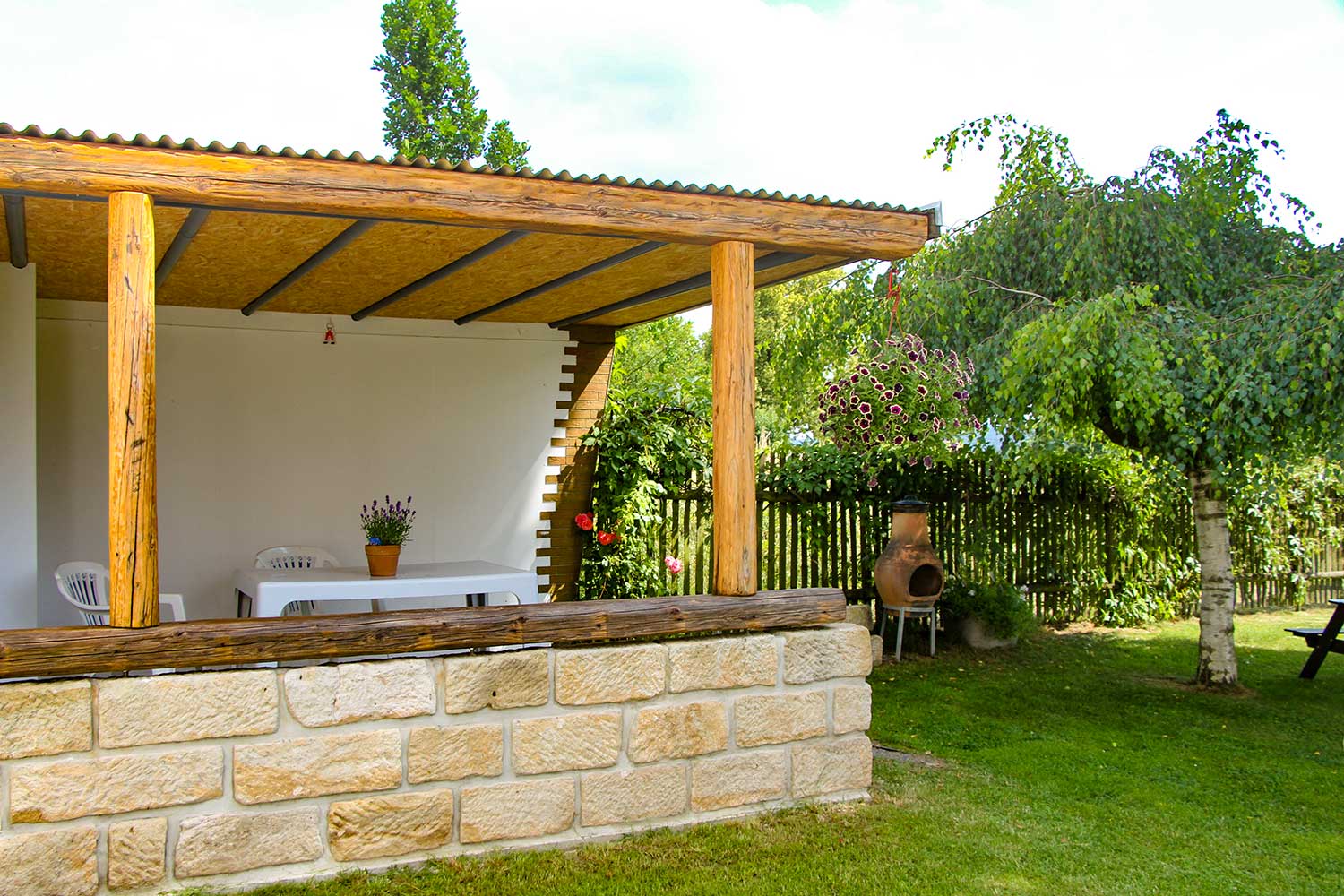 Terrasse am Haus