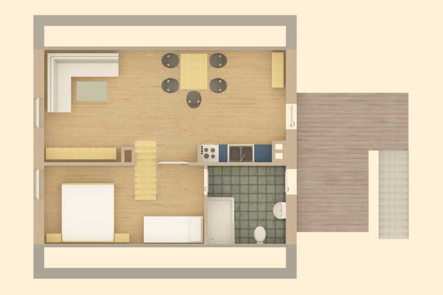 Wohnzimmer Grundriss DG