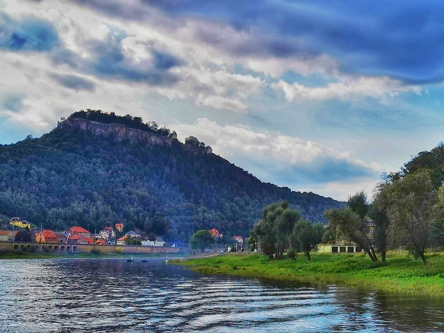 Blick zur Festung Königstein